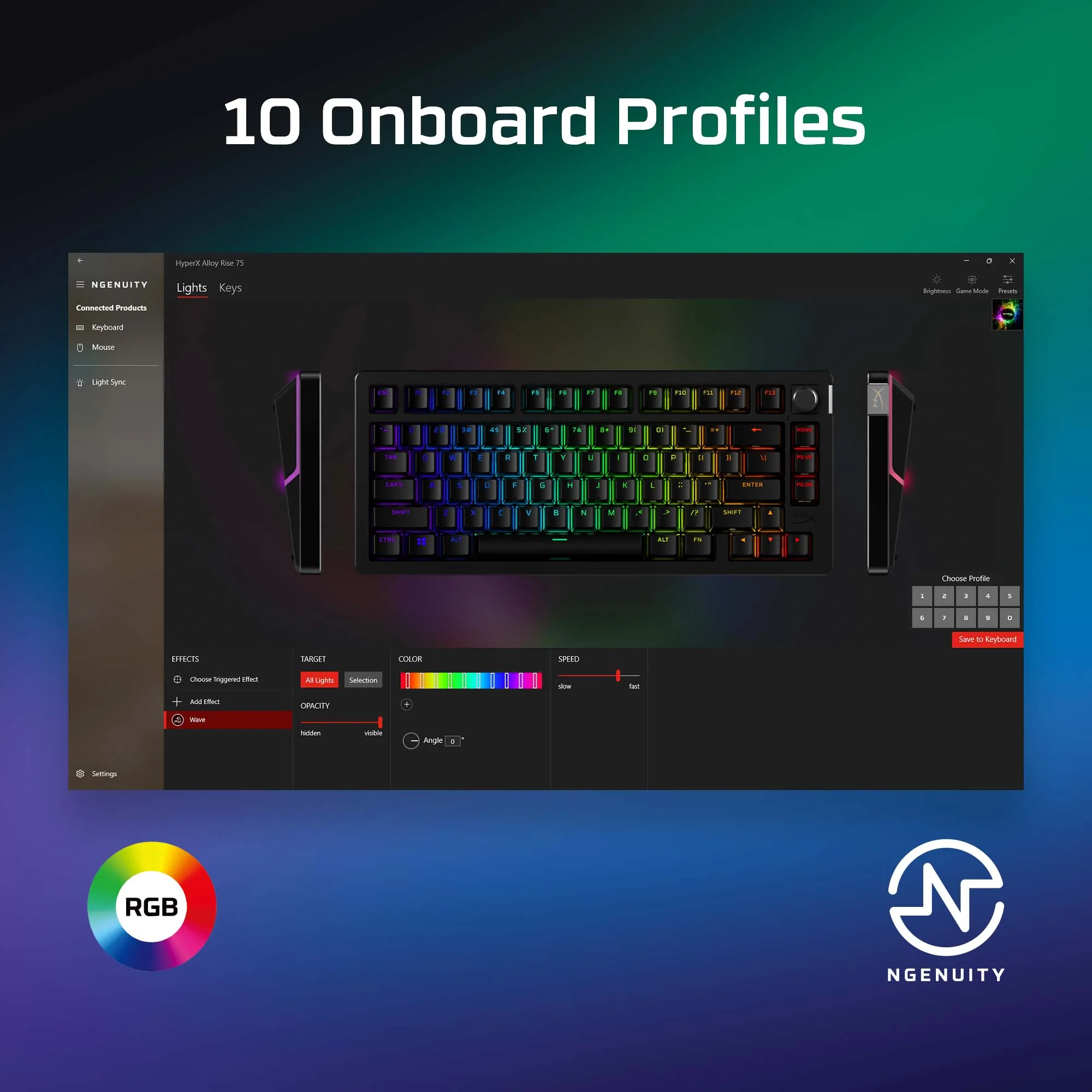 HyperX Alloy Rise 75 - Gaming Keyboard - Image 8