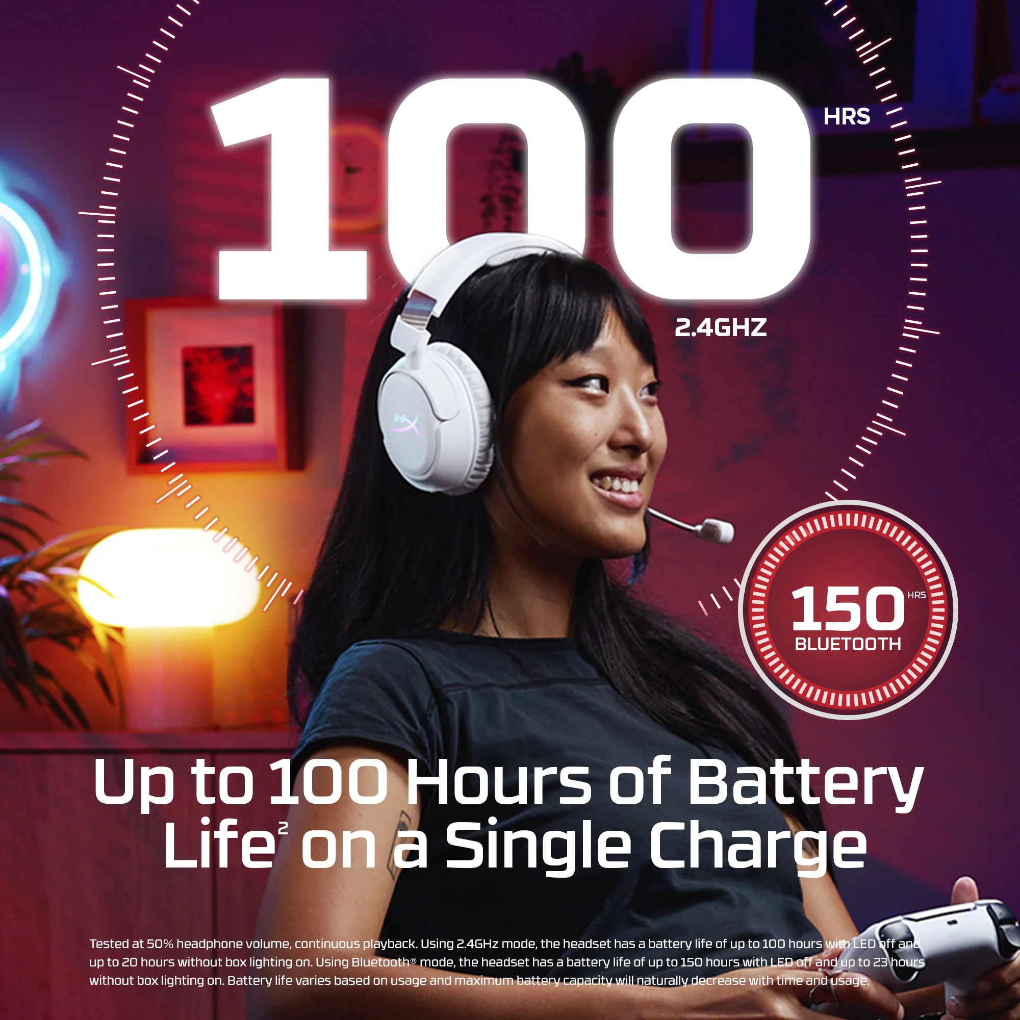 HyperX Cloud Flight 2 - Wireless Gaming Headset - Image 3