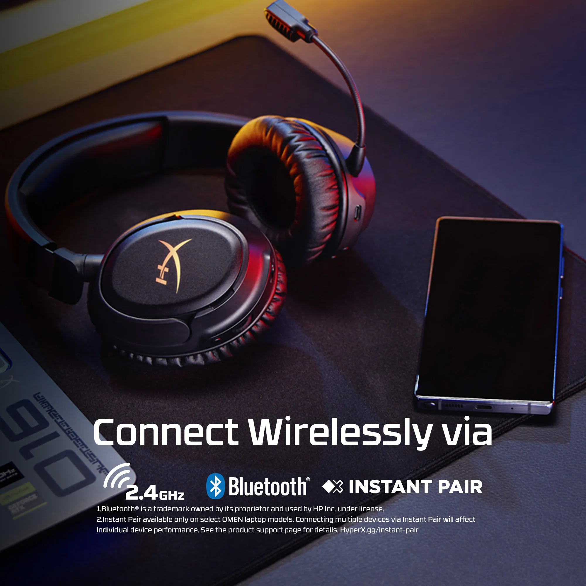 HyperX Cloud Flight 2 - Wireless Gaming Headset - Image 4
