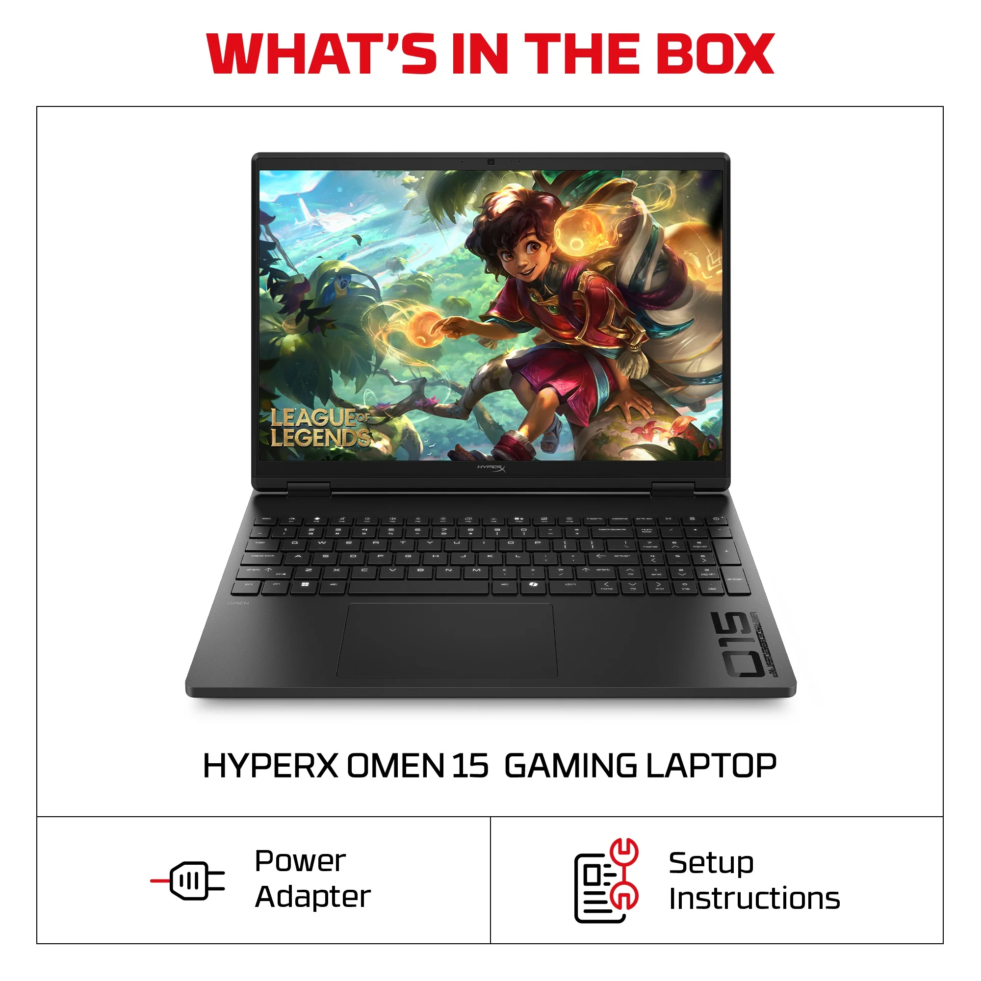 HyperX OMEN 15 inch Gaming Laptop PC 15, Windows 11 Home, 15.3", Intel® Core™ i7, 16GB RAM, 1TB SSD, NVIDIA® GeForce RTX™ 5060, 2.5K, Shadow black - Image 7