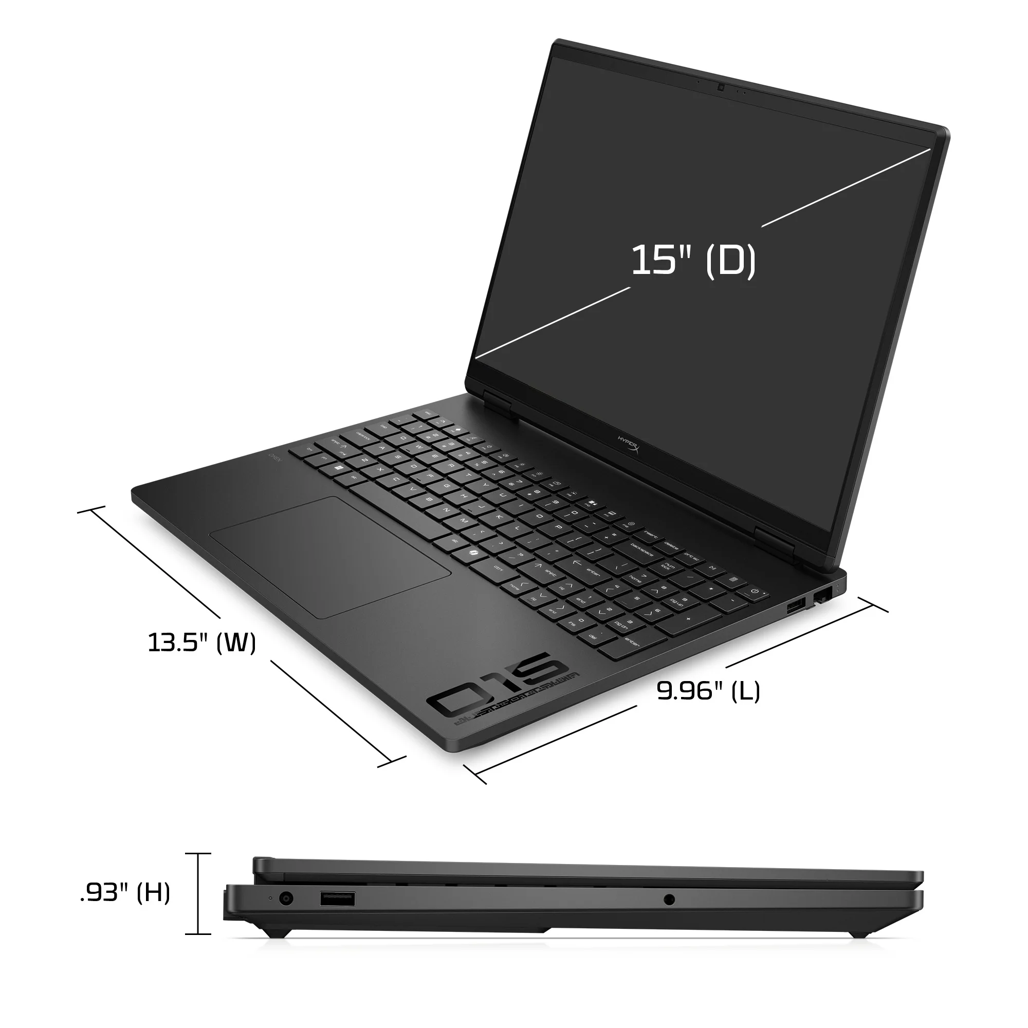 HyperX OMEN 15 inch Gaming Laptop PC 15, Windows 11 Home, 15.3", Intel® Core™ i7, 16GB RAM, 1TB SSD, NVIDIA® GeForce RTX™ 5060, 2.5K, Shadow black - Image 8