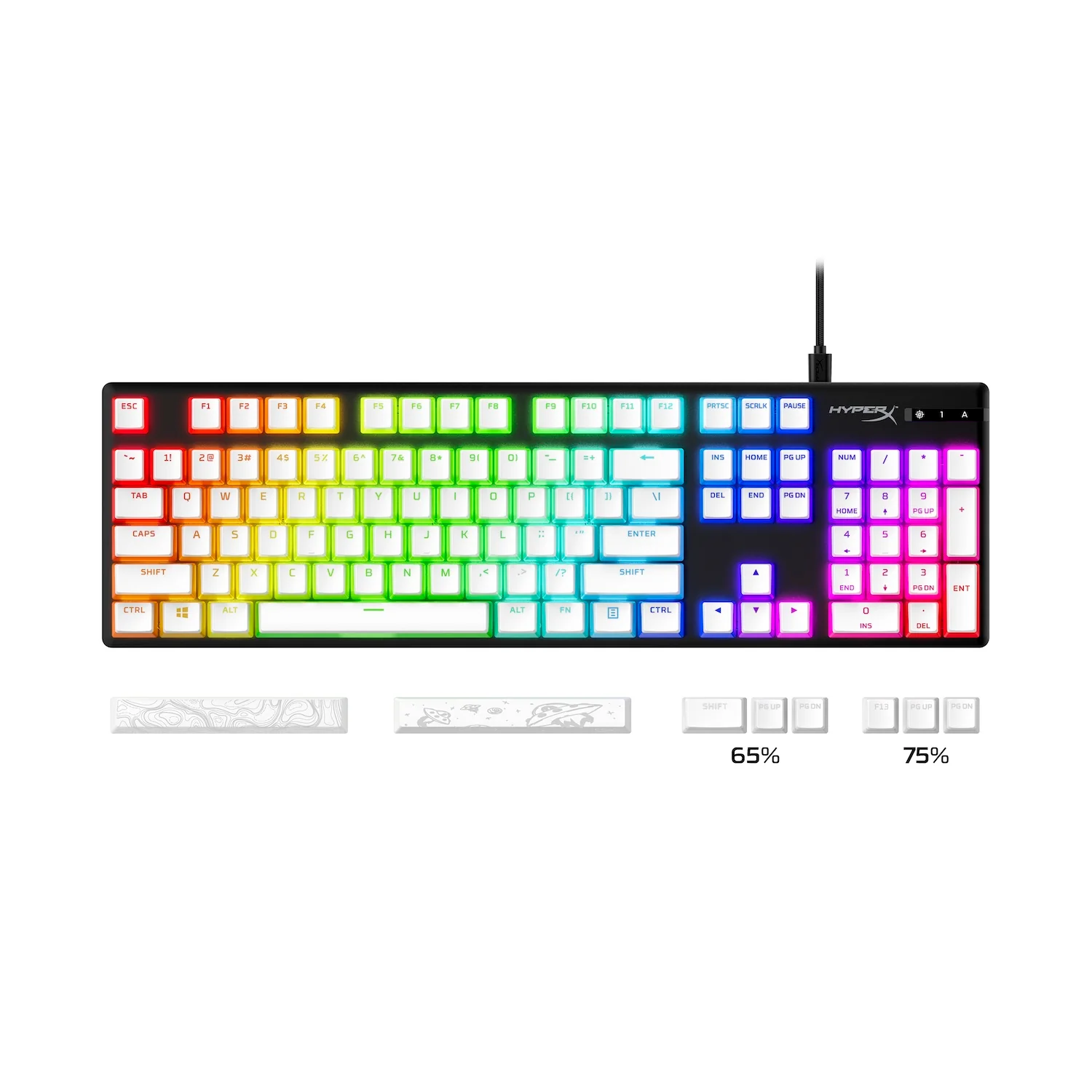 HyperX Pudding Keycaps 2 - Full Key Set - PBT - Image 14