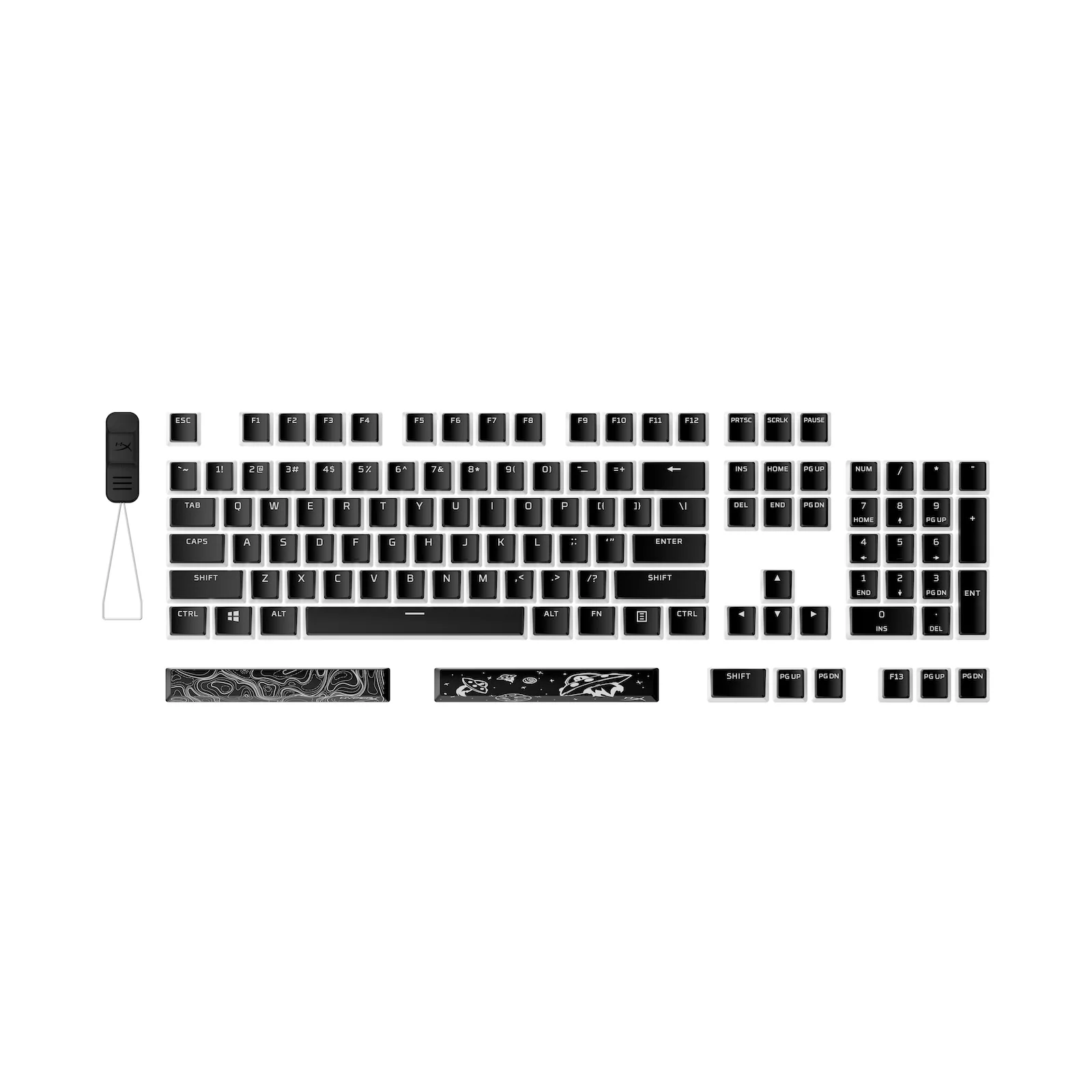 HyperX Pudding Keycaps 2 - Full Key Set - PBT - Image 3