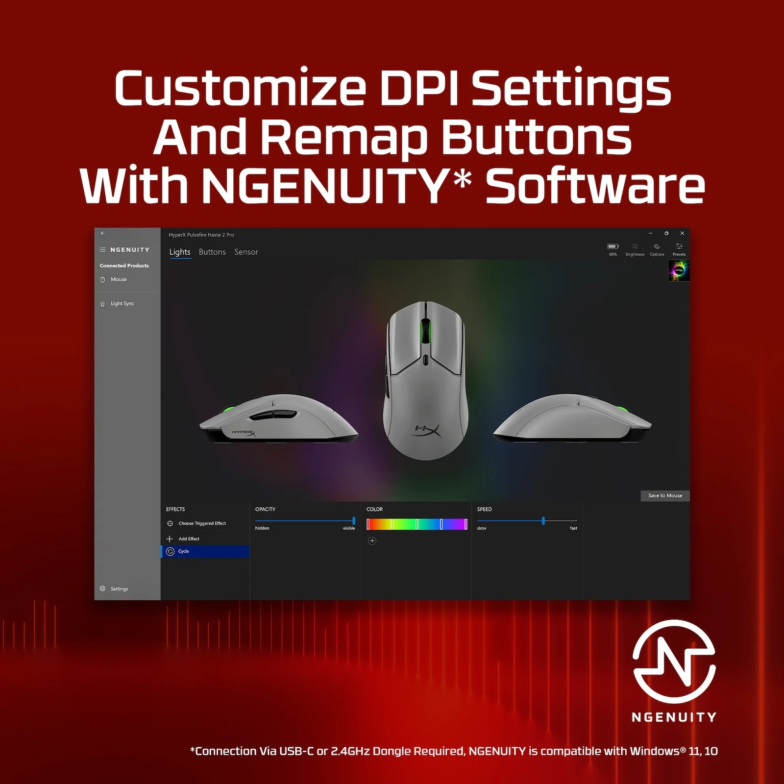 HyperX Pulsefire Haste 2 Pro - 4K Wireless Gaming Mouse - Image 9