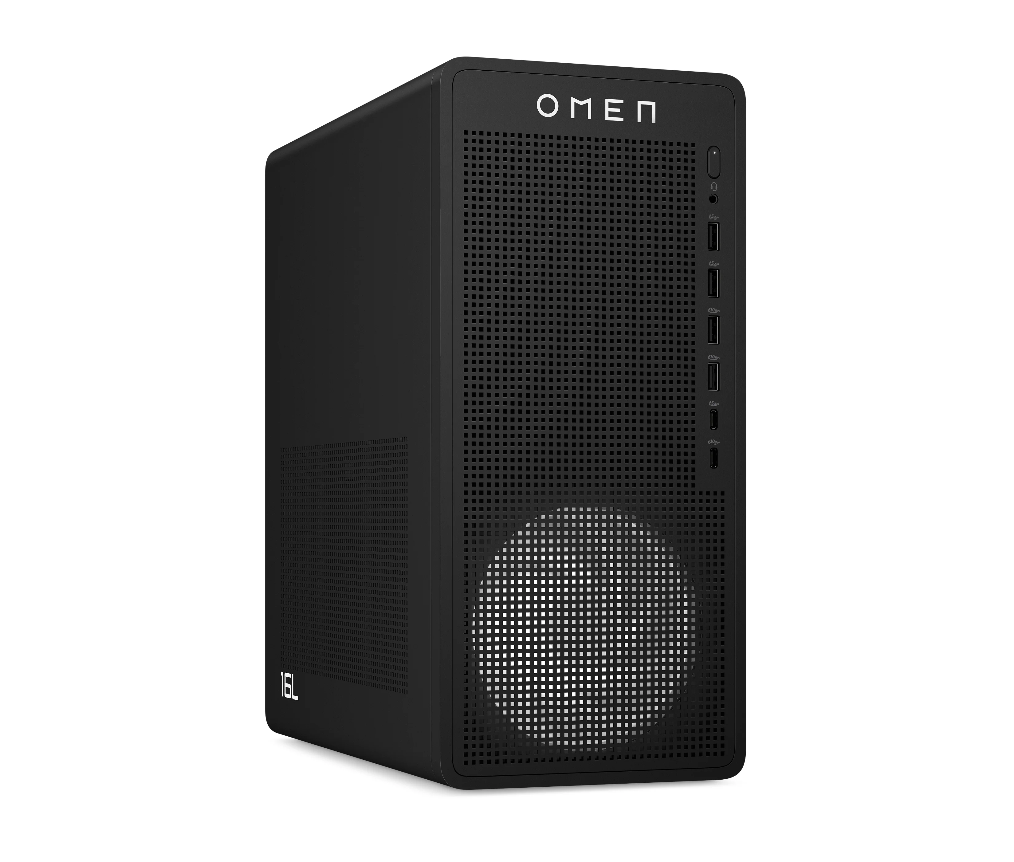 OMEN 16L Gaming Desktop TG03-0055m PC, Windows 11 Home, AMD Ryzen™ 5, 16GB RAM, 512GB SSD, AMD Radeon™ RX 7600, Black - Image 3