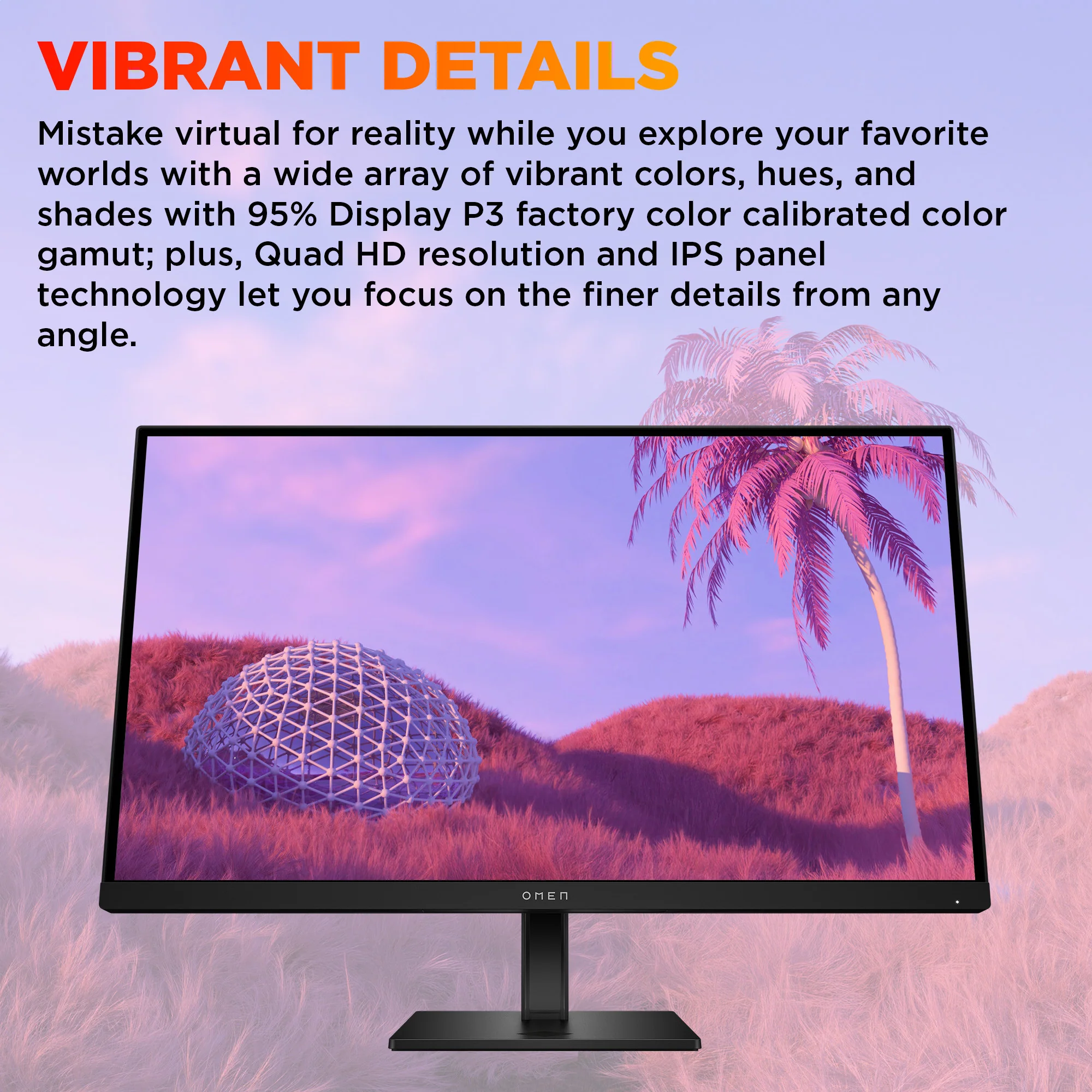 OMEN 27 inch QHD 180Hz Gaming Monitor - OMEN 27q G2 - Image 3
