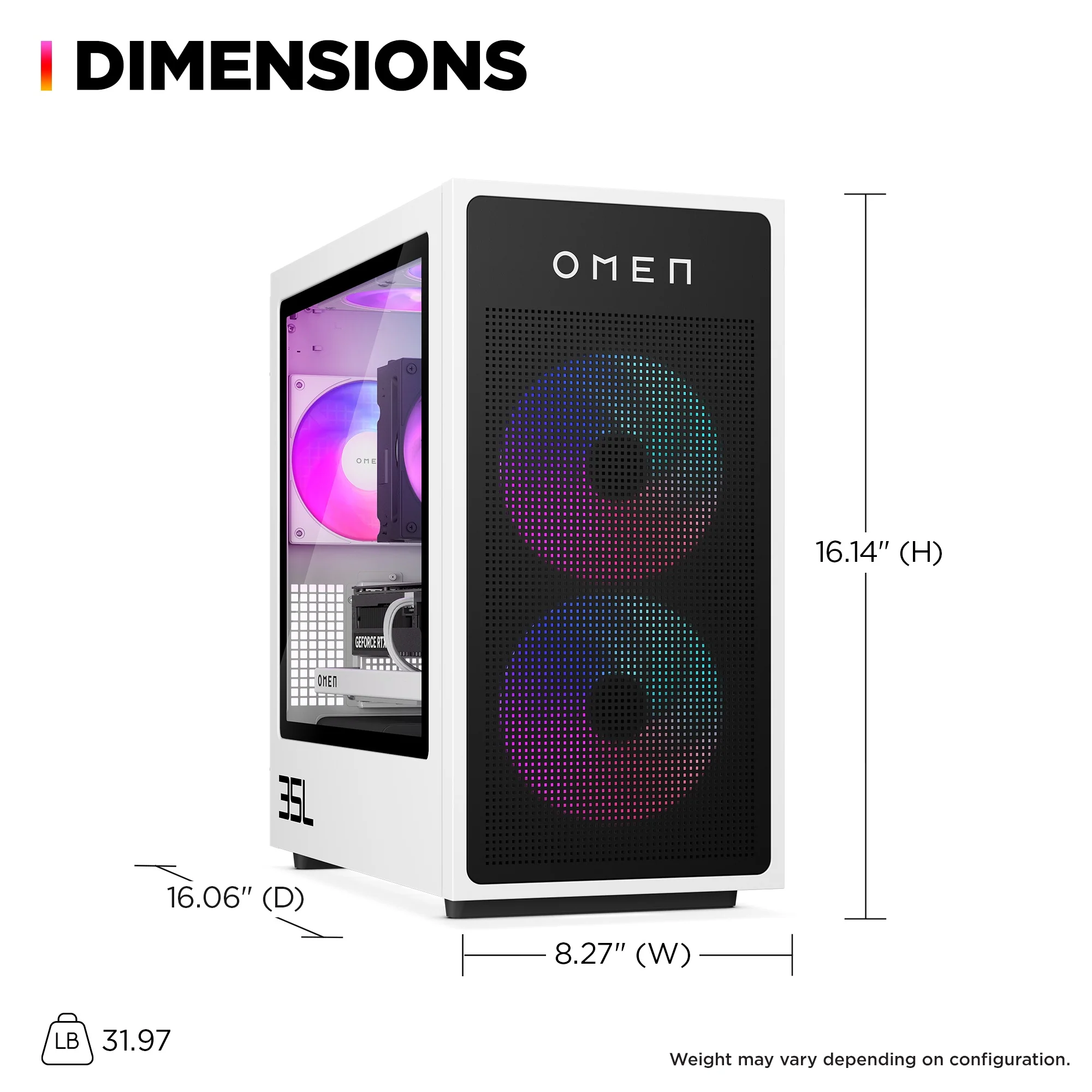 OMEN 35L Gaming Desktop GT16-0085t PC, Windows 11 Pro, Intel® Core™ Ultra 7, 32GB RAM, 2TB SSD, NVIDIA® GeForce RTX™ 4080 SUPER - Image 7