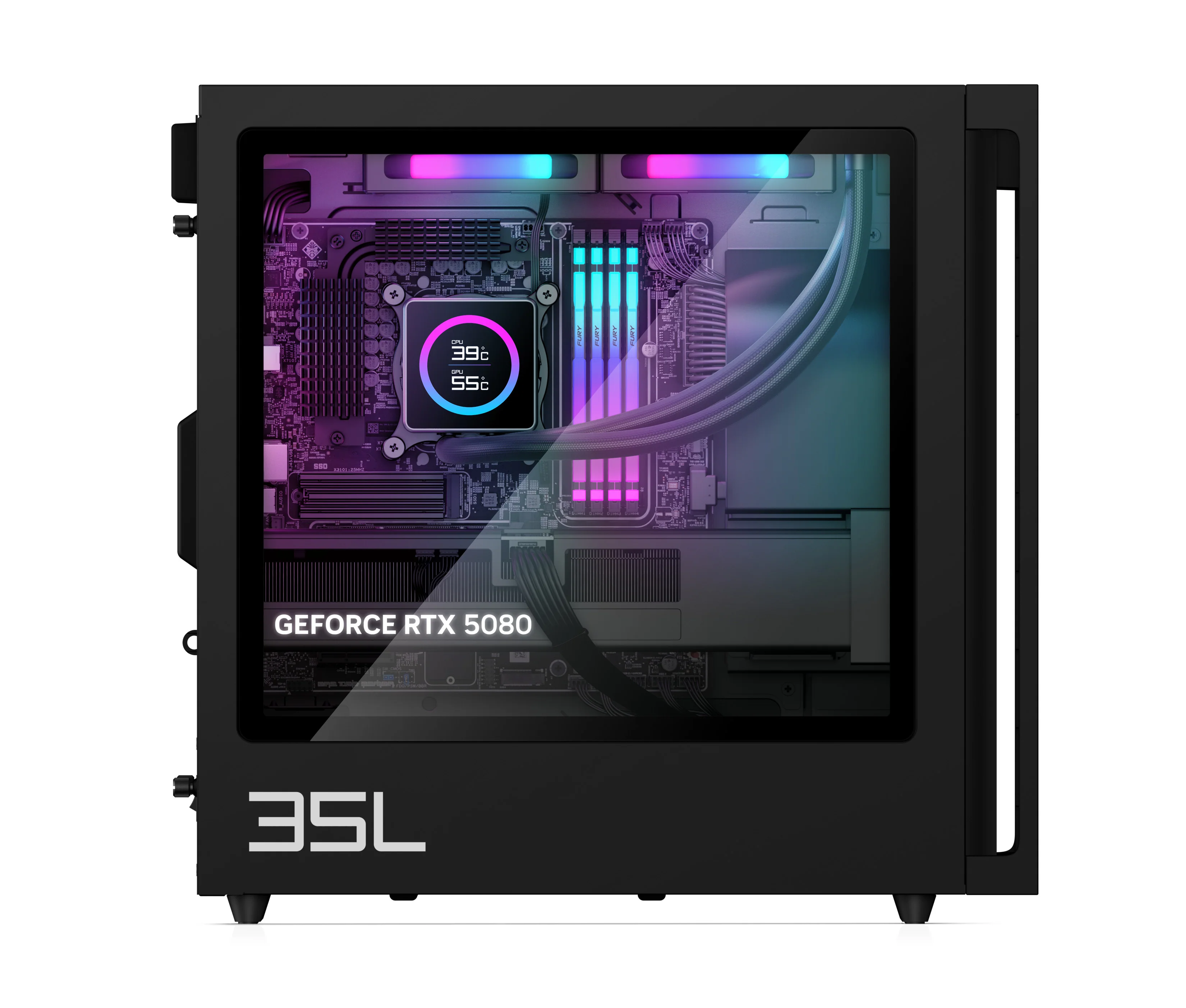 OMEN 35L Gaming Desktop GT16-0285t PC, Windows 11 Home, Intel® Core™ Ultra 9, 64GB RAM, 2TB SSD, NVIDIA® GeForce RTX™ 5080, Black - Image 12