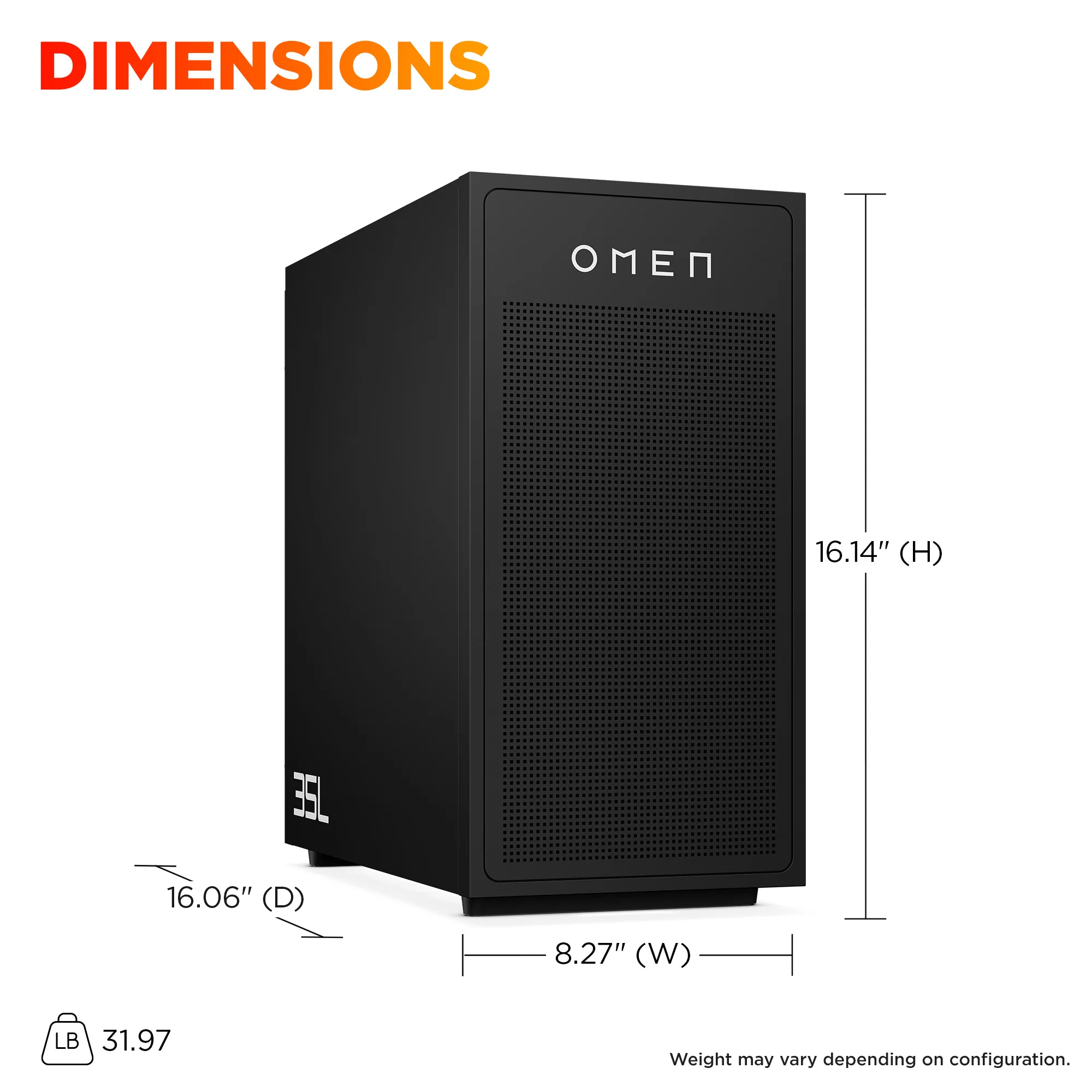 OMEN 35L Gaming Desktop GT17-0050m PC, Windows 11 Home, AMD Ryzen™ 7, 32GB RAM, 1TB SSD, NVIDIA® GeForce RTX™ 5070 Ti, Stealth Black - Image 6