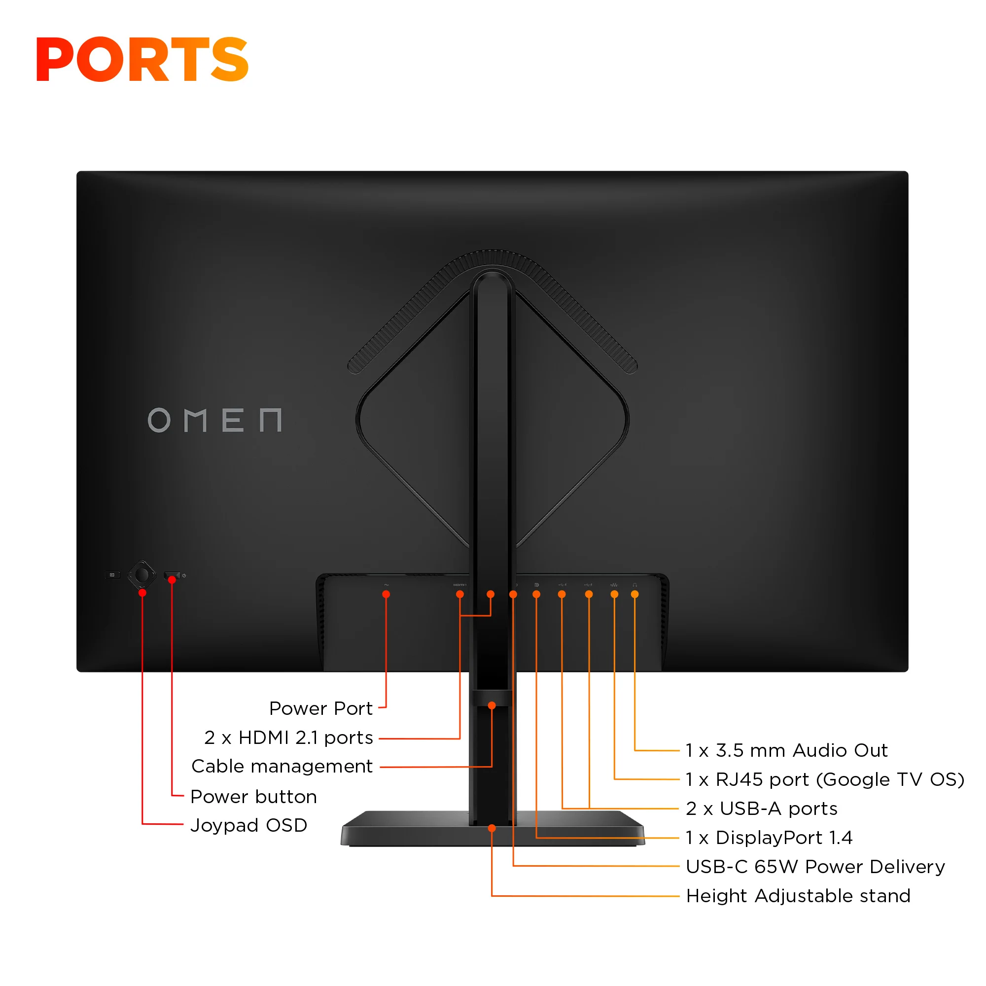 OMEN by HP 31.5 inch UHD 144Hz Smart Gaming Monitor  - OMEN 32x - Image 12