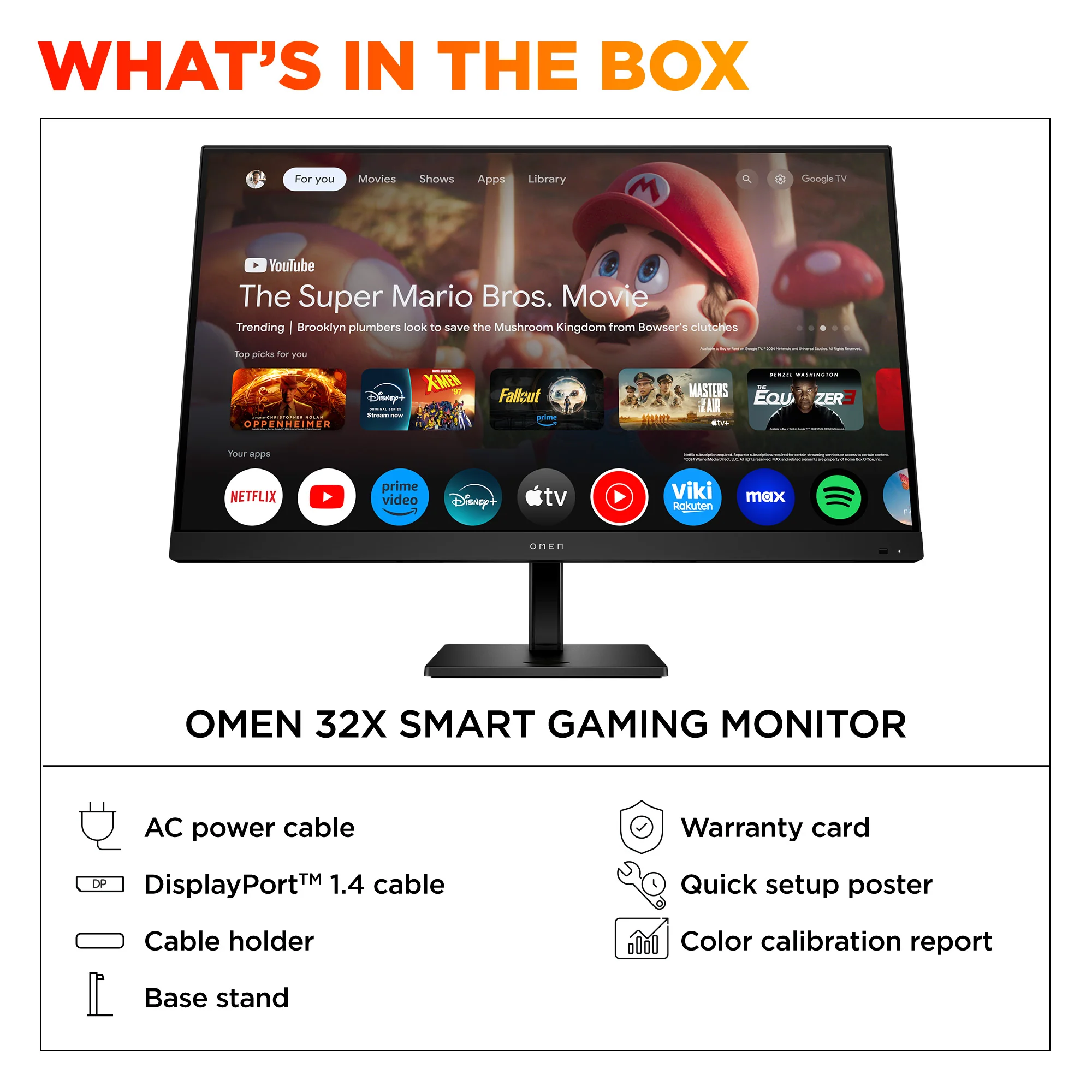 OMEN by HP 31.5 inch UHD 144Hz Smart Gaming Monitor  - OMEN 32x - Image 13