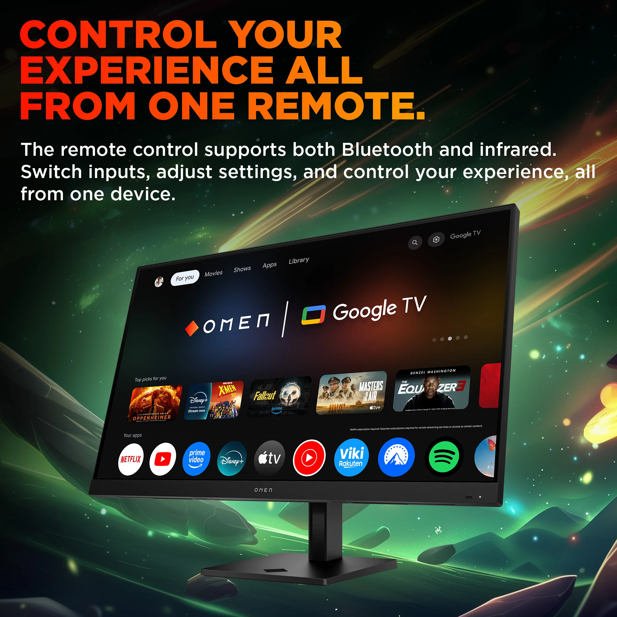 OMEN by HP 31.5 inch UHD 144Hz Smart Gaming Monitor  - OMEN 32x - Image 6