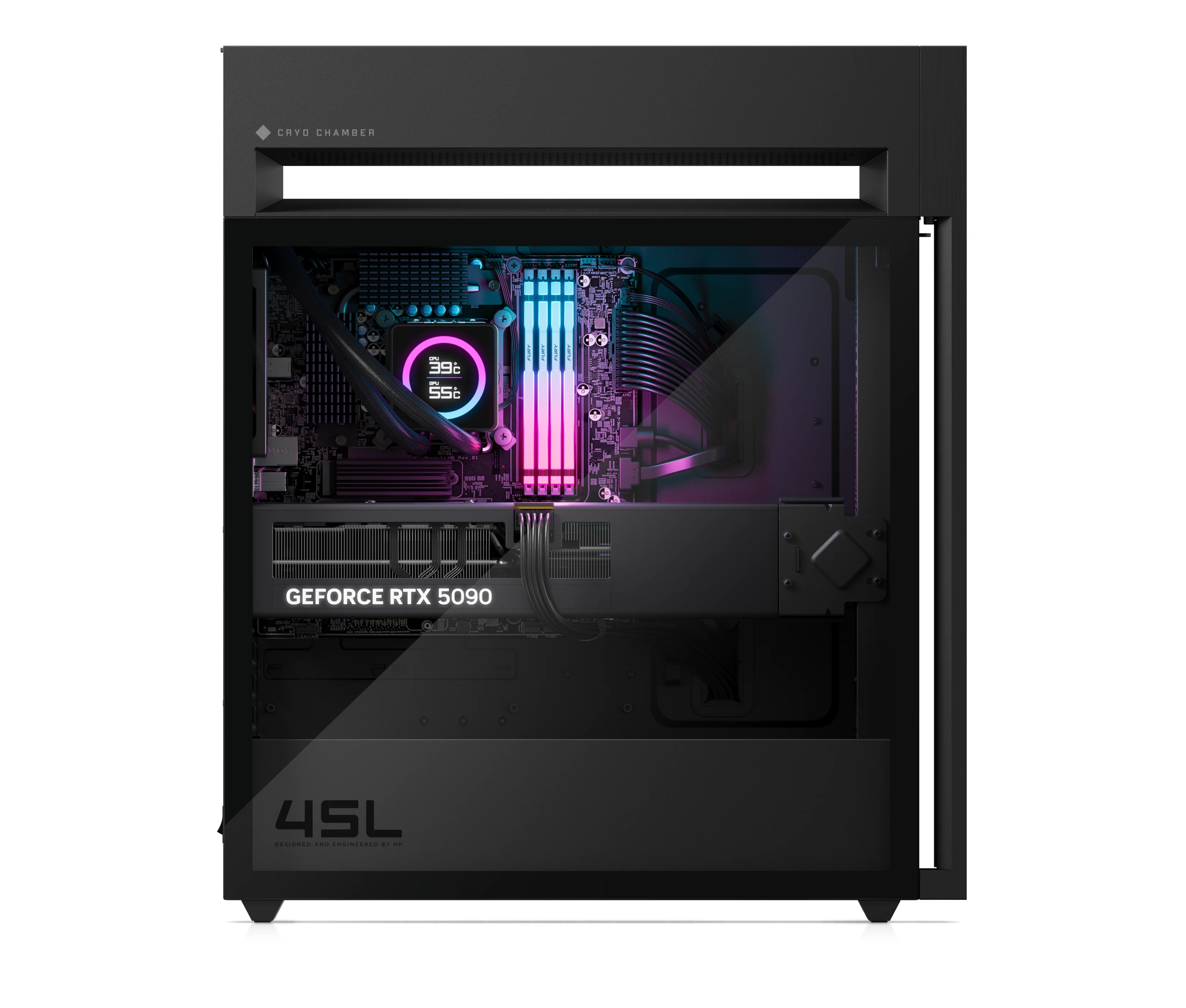OMEN by HP 45L Gaming Desktop GT22-3090, Windows 11 Pro, Intel® Core™ Ultra 9, 64GB RAM, 2TB SSD, NVIDIA® GeForce RTX™ 5090, Black - Image 3