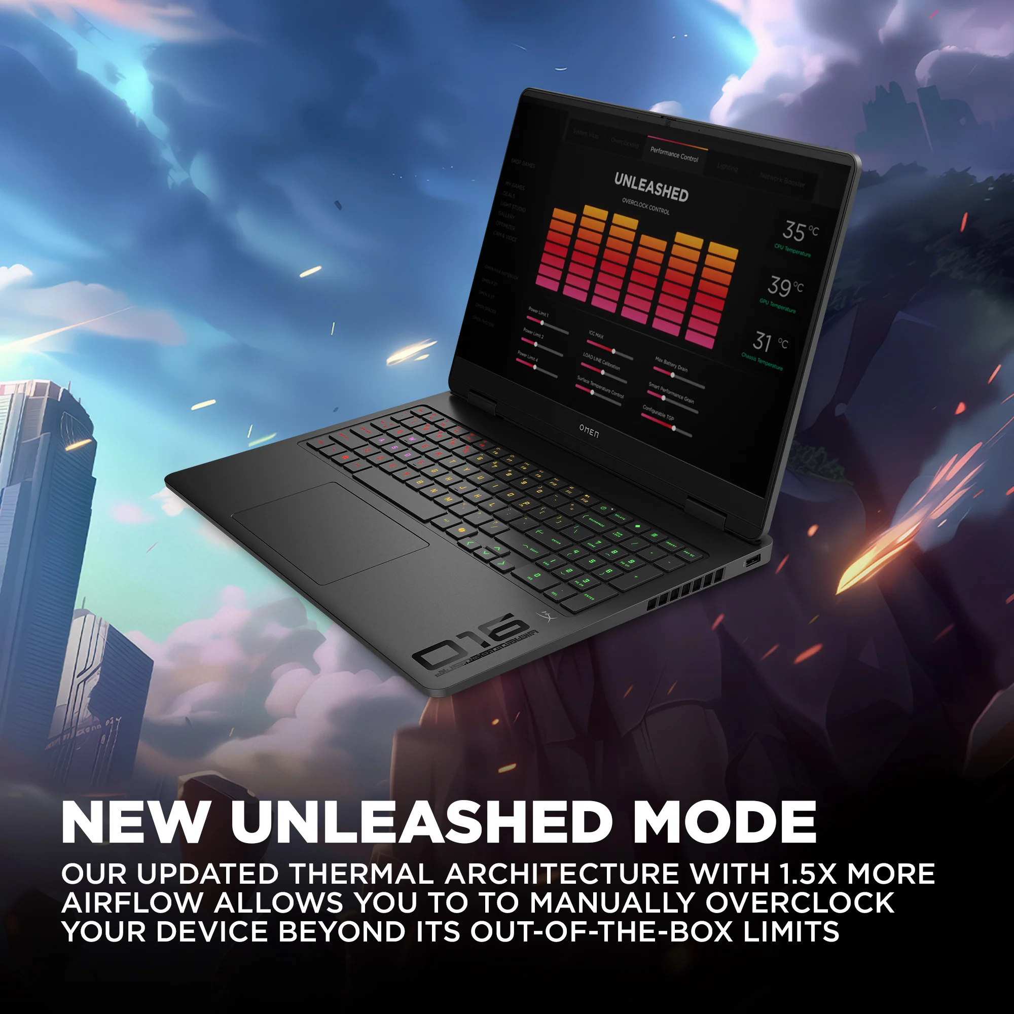 OMEN Gaming Laptop 16-ap0097nr 16", Windows 11 Home, AMD Ryzen™ AI 9, 32GB RAM, 1TB SSD, NVIDIA® GeForce RTX™ 5070, WQXGA, Shadow black - Image 4