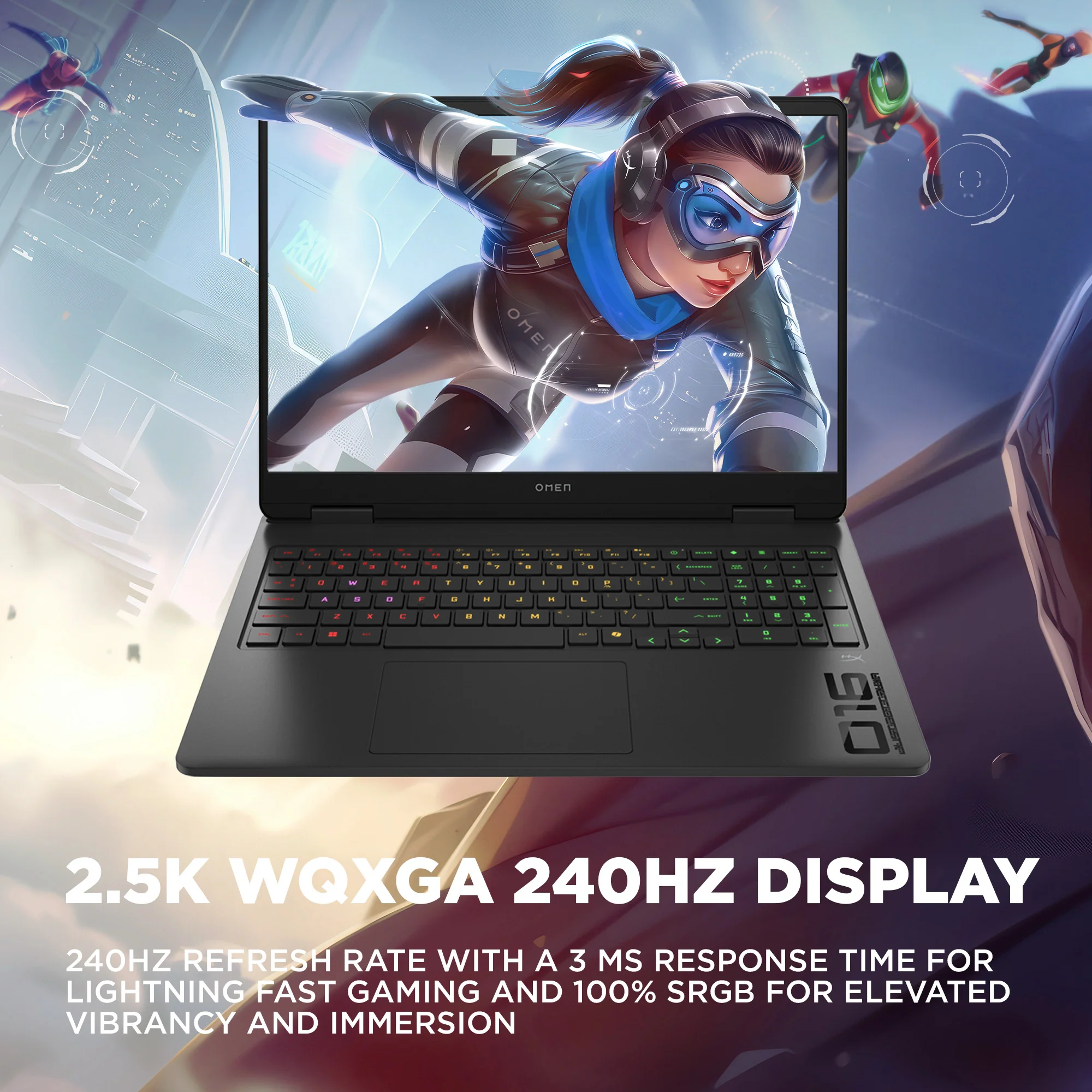 OMEN Gaming Laptop 16-ap0097nr 16", Windows 11 Home, AMD Ryzen™ AI 9, 32GB RAM, 1TB SSD, NVIDIA® GeForce RTX™ 5070, WQXGA, Shadow black - Image 5