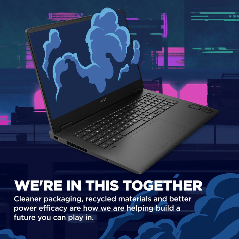 OMEN Gaming Laptop 17-db0047nr 17.3", Windows 11 Home,  AMD Ryzen™ 7, 16GB RAM, 1TB SSD, NVIDIA® GeForce RTX™ 4070, QHD, Shadow black - Image 5