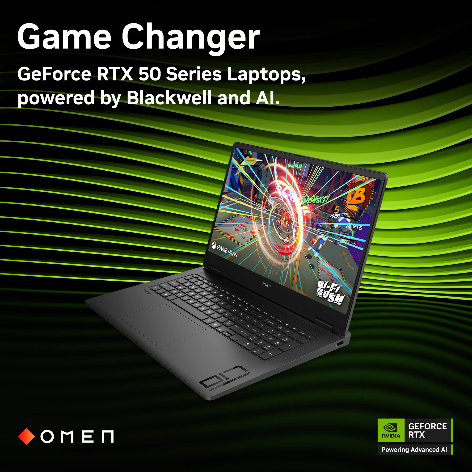 OMEN Gaming Laptop 17-db1097nr 17.3", Windows 11 Home, AMD Ryzen™ AI 7, 32GB RAM, 1TB SSD, NVIDIA® GeForce RTX™ 5070, QHD, Shadow black - Image 2
