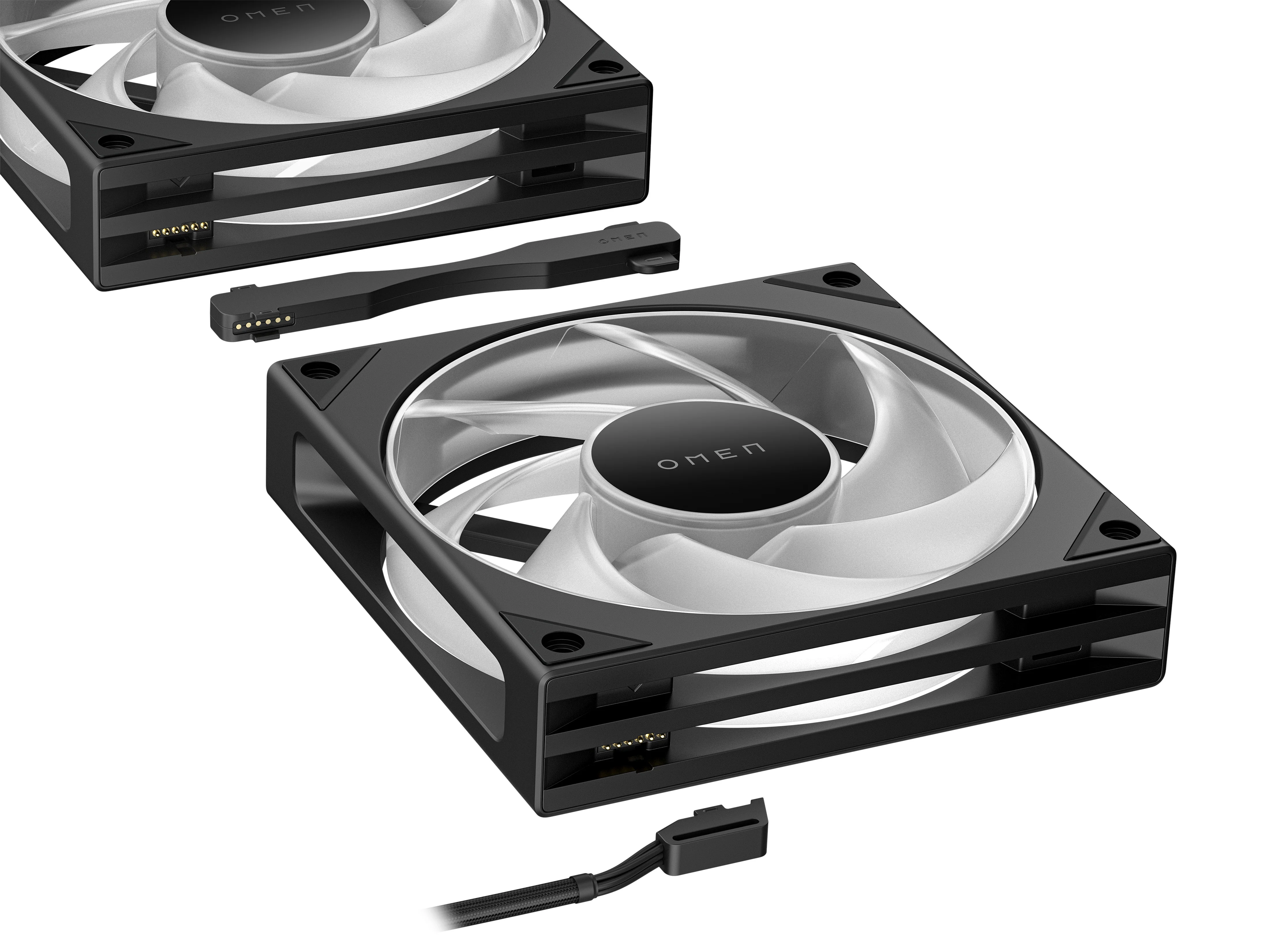 OMEN Modular 120mm Fan - Triple Pack Black - Image 9