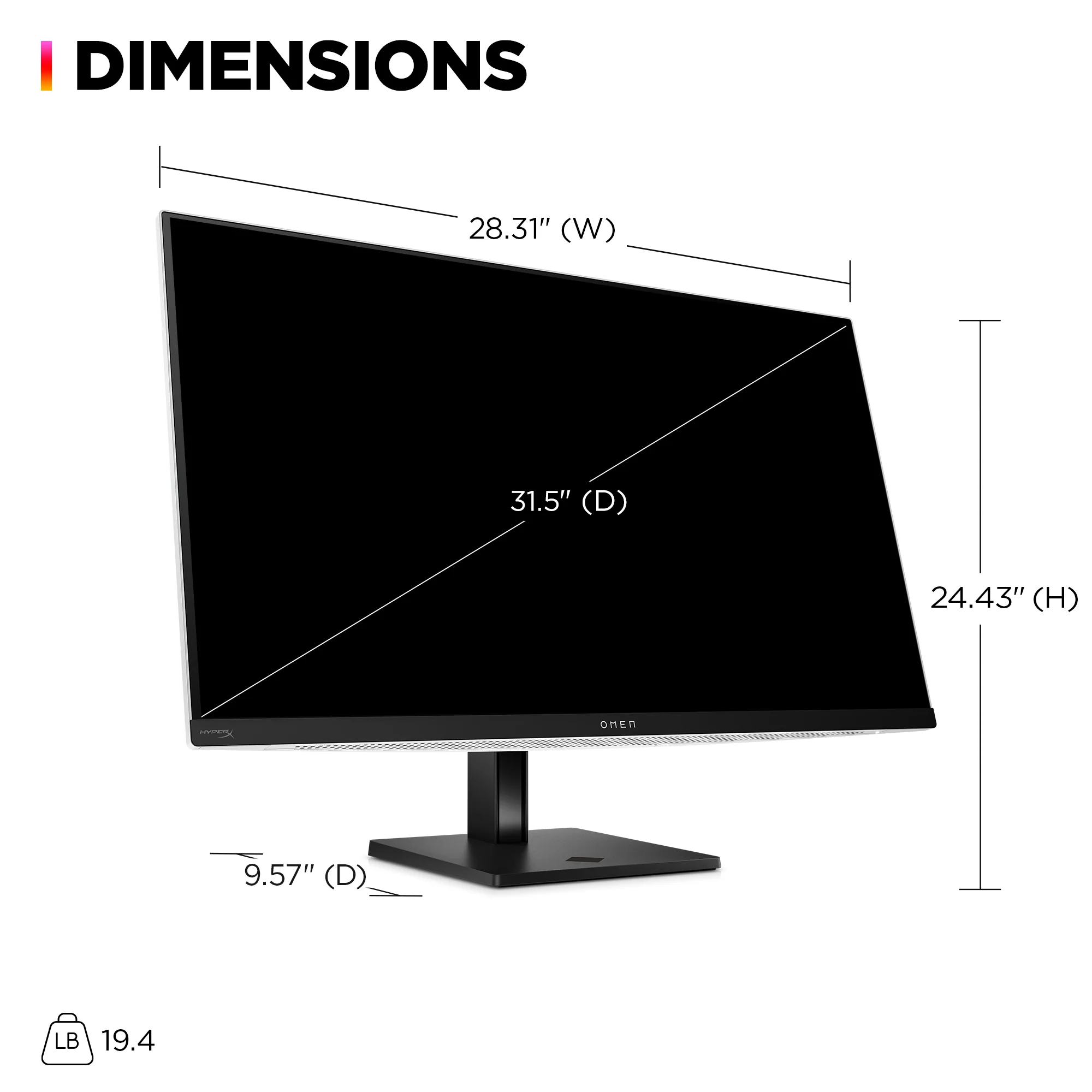OMEN Transcend 31.5 inch UHD 240Hz OLED Gaming Monitor  - OMEN Transcend 32 - Image 11