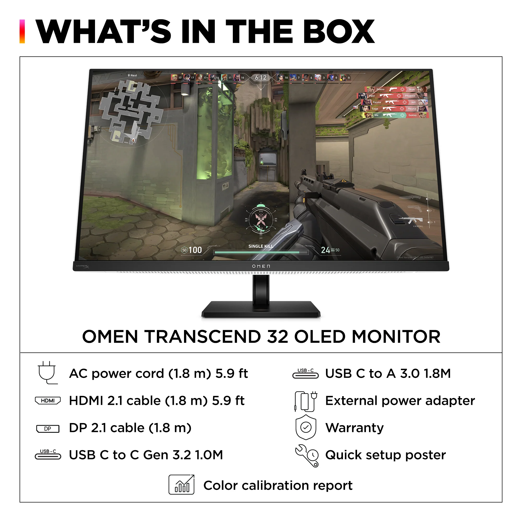 OMEN Transcend 31.5 inch UHD 240Hz OLED Gaming Monitor  - OMEN Transcend 32 - Image 12