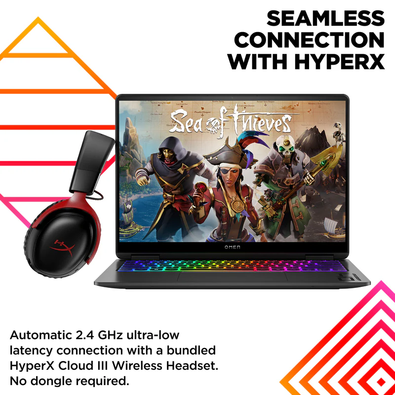 OMEN Transcend Laptop 14-fb0097nr 14", Windows 11 Home,  Intel® Core™ Ultra 9, 32GB RAM, 2TB SSD, NVIDIA® GeForce RTX™ 4070, 3K, Shadow black - Image 5